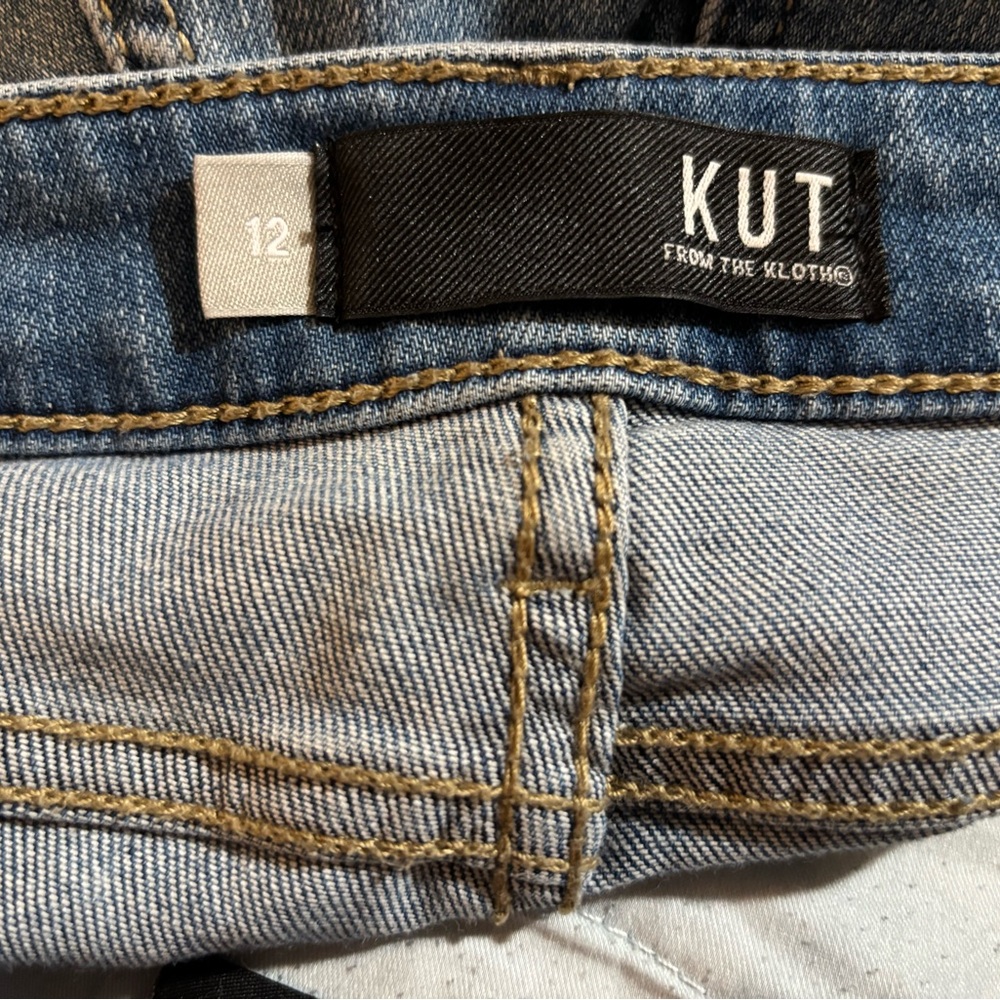 Kut from the Kloth Jeans Women’s Size 12 Reese Fab Ab Straight Leg High Rise - Picture 7 of 10